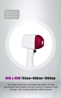 808nm/808+755+1064nm μηχανή αφαίρεσης τρίχας λέιζερ διόδων με την υπηρεσία εγκατάστασης τομέων